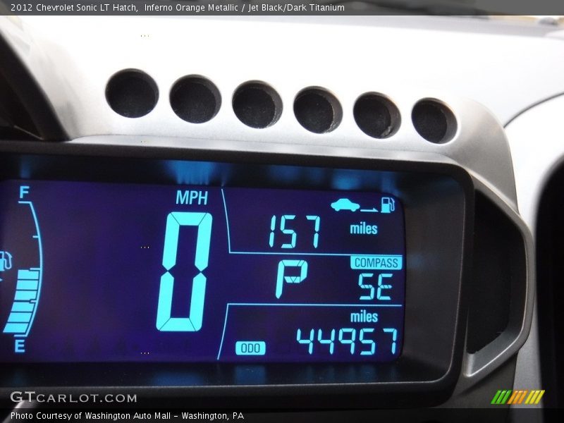 Inferno Orange Metallic / Jet Black/Dark Titanium 2012 Chevrolet Sonic LT Hatch