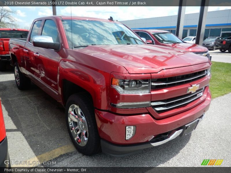 Cajun Red Tintcoat / Jet Black 2018 Chevrolet Silverado 1500 LTZ Double Cab 4x4