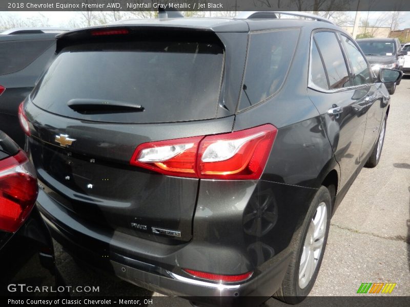 Nightfall Gray Metallic / Jet Black 2018 Chevrolet Equinox Premier AWD