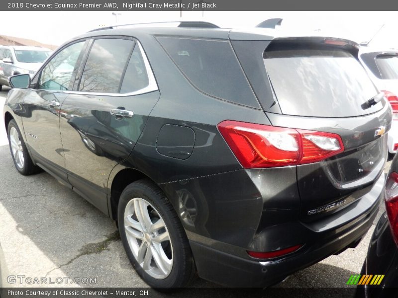 Nightfall Gray Metallic / Jet Black 2018 Chevrolet Equinox Premier AWD
