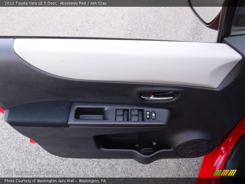 Absolutely Red / Ash Gray 2012 Toyota Yaris LE 5 Door