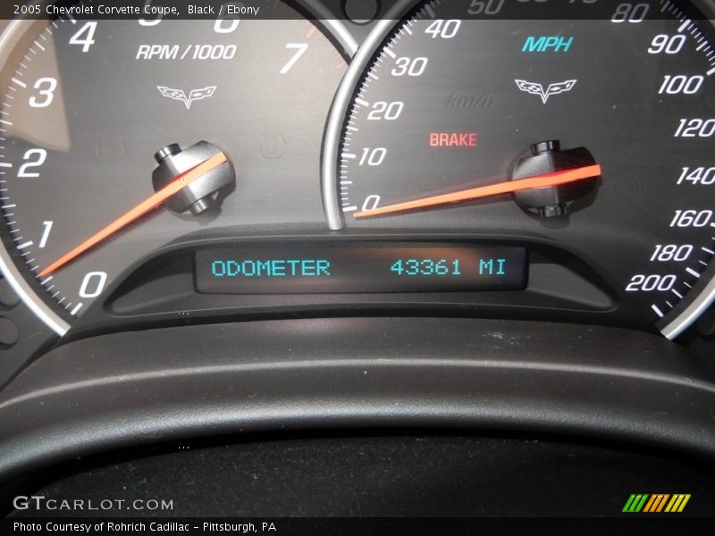 Black / Ebony 2005 Chevrolet Corvette Coupe