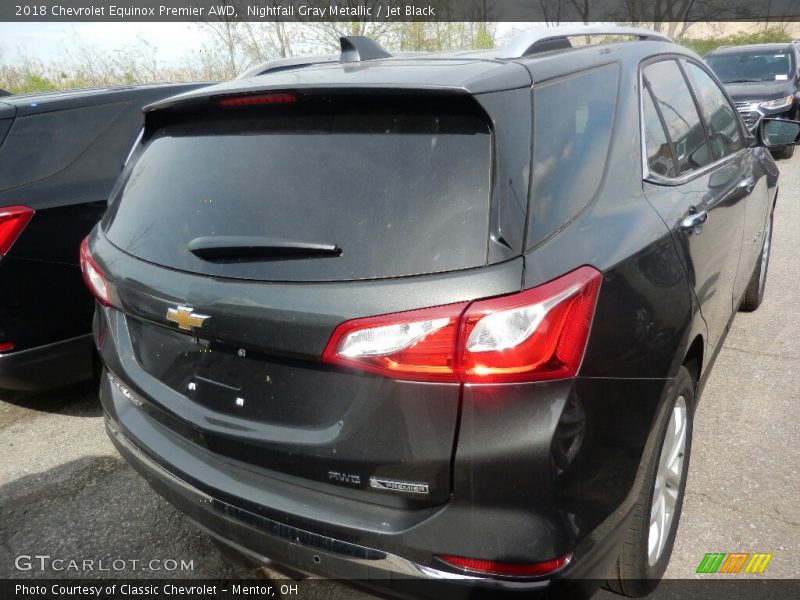 Nightfall Gray Metallic / Jet Black 2018 Chevrolet Equinox Premier AWD