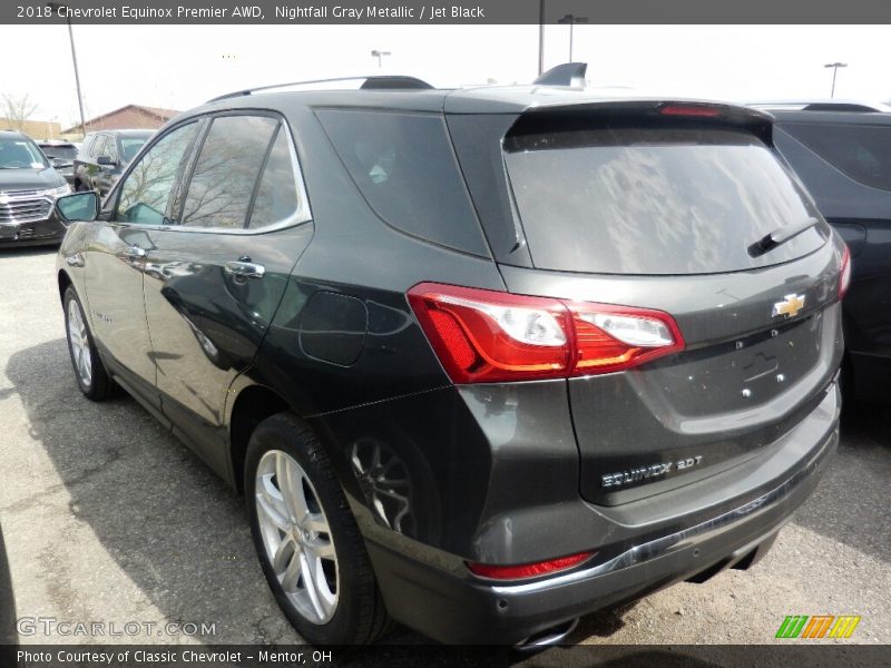 Nightfall Gray Metallic / Jet Black 2018 Chevrolet Equinox Premier AWD