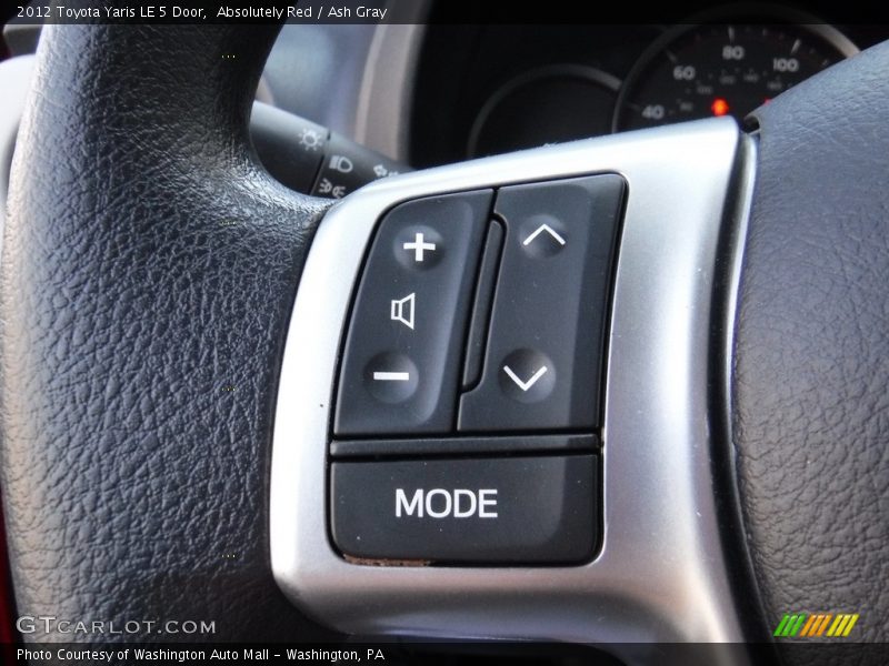 Absolutely Red / Ash Gray 2012 Toyota Yaris LE 5 Door