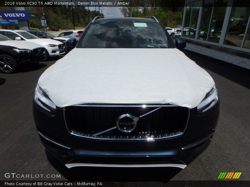 Denim Blue Metallic / Amber 2018 Volvo XC90 T6 AWD Momentum