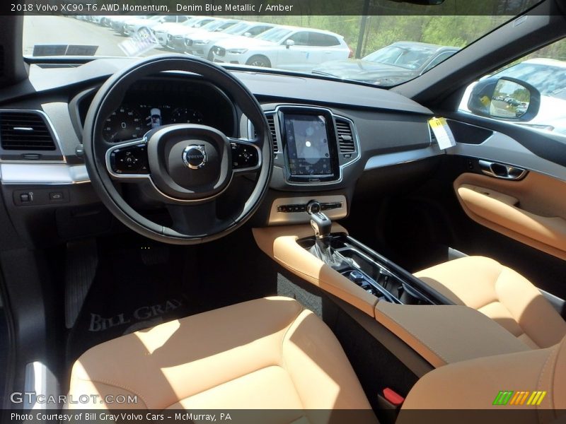 Denim Blue Metallic / Amber 2018 Volvo XC90 T6 AWD Momentum