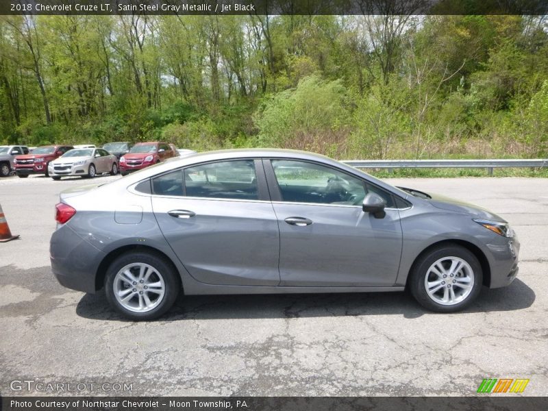 Satin Steel Gray Metallic / Jet Black 2018 Chevrolet Cruze LT