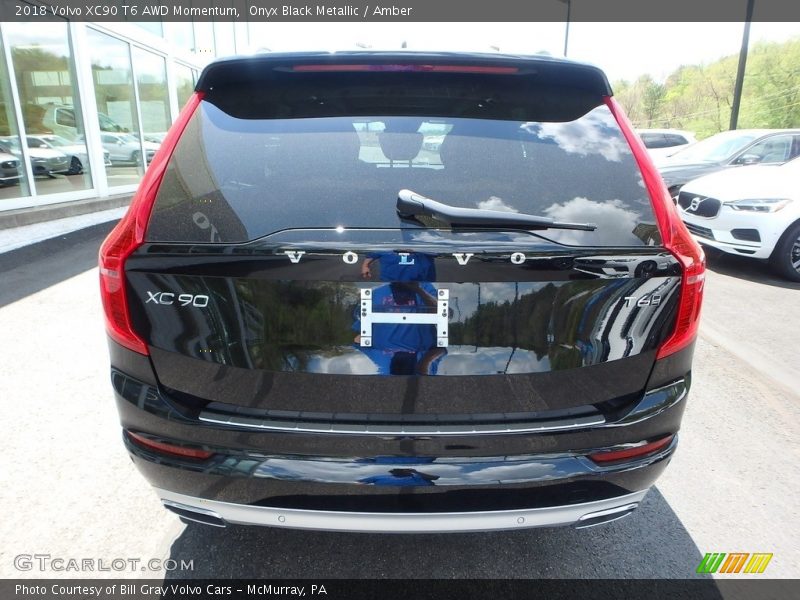 Onyx Black Metallic / Amber 2018 Volvo XC90 T6 AWD Momentum