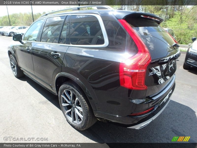 Onyx Black Metallic / Amber 2018 Volvo XC90 T6 AWD Momentum