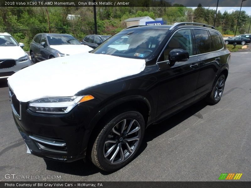 Onyx Black Metallic / Amber 2018 Volvo XC90 T6 AWD Momentum
