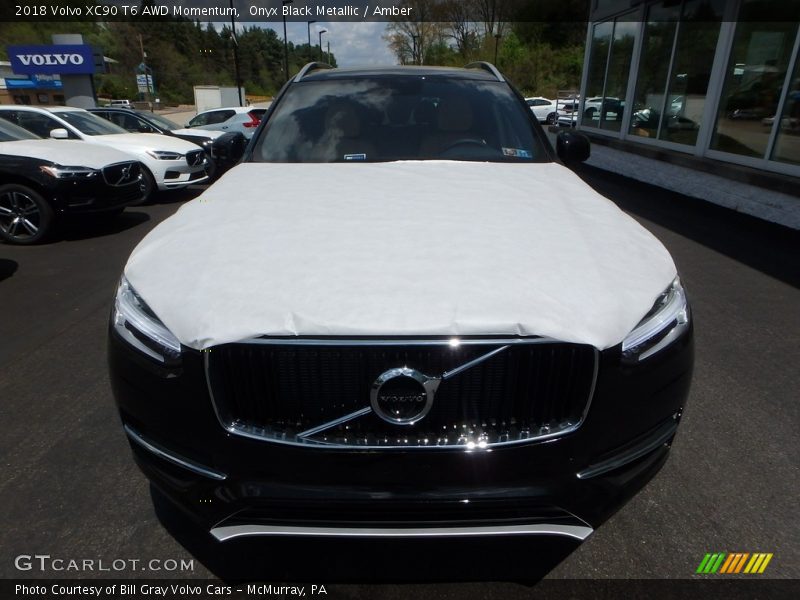 Onyx Black Metallic / Amber 2018 Volvo XC90 T6 AWD Momentum
