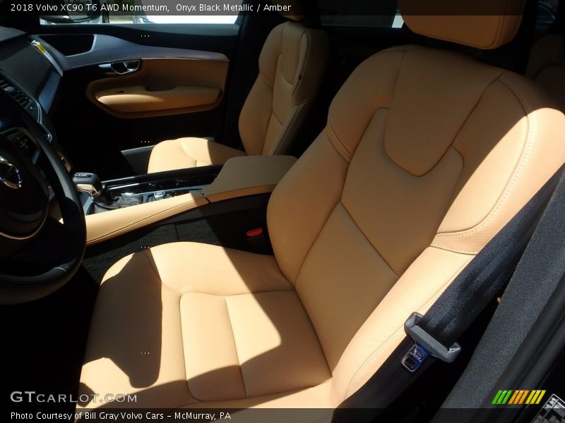 Onyx Black Metallic / Amber 2018 Volvo XC90 T6 AWD Momentum