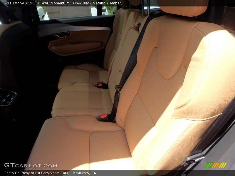 Onyx Black Metallic / Amber 2018 Volvo XC90 T6 AWD Momentum