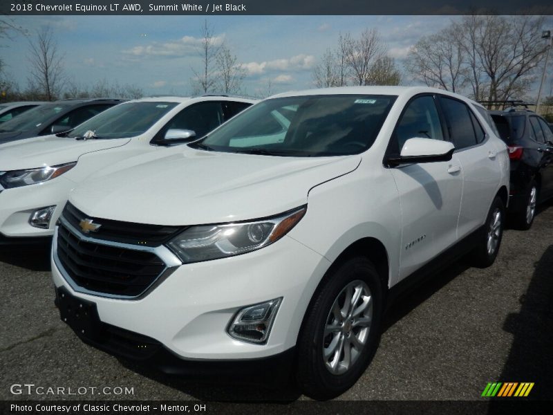 Summit White / Jet Black 2018 Chevrolet Equinox LT AWD