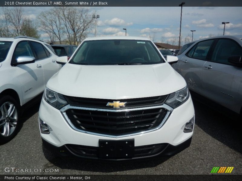 Summit White / Jet Black 2018 Chevrolet Equinox LT AWD