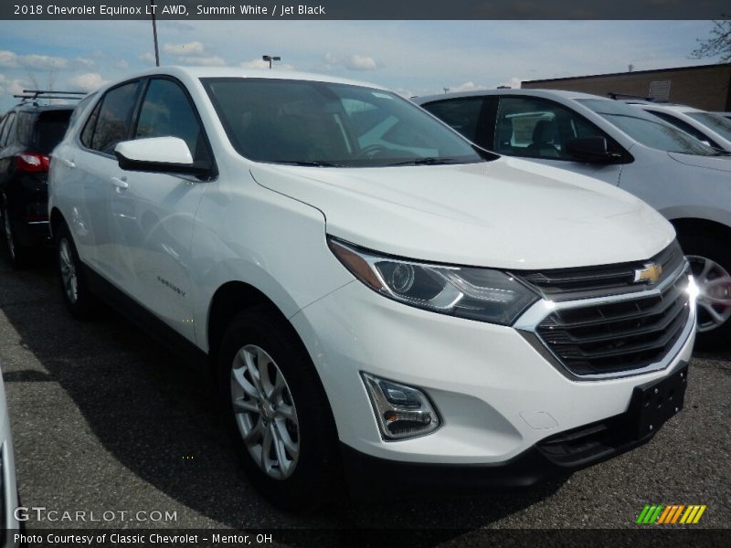 Summit White / Jet Black 2018 Chevrolet Equinox LT AWD
