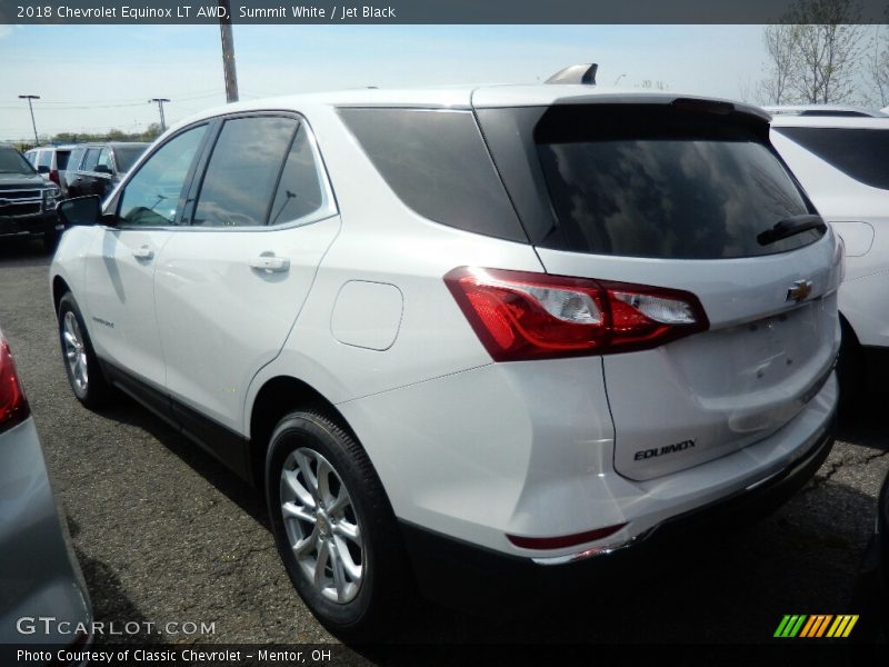 Summit White / Jet Black 2018 Chevrolet Equinox LT AWD