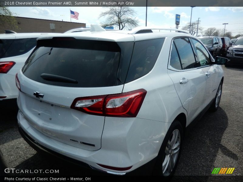 Summit White / Medium Ash Gray 2018 Chevrolet Equinox Premier AWD