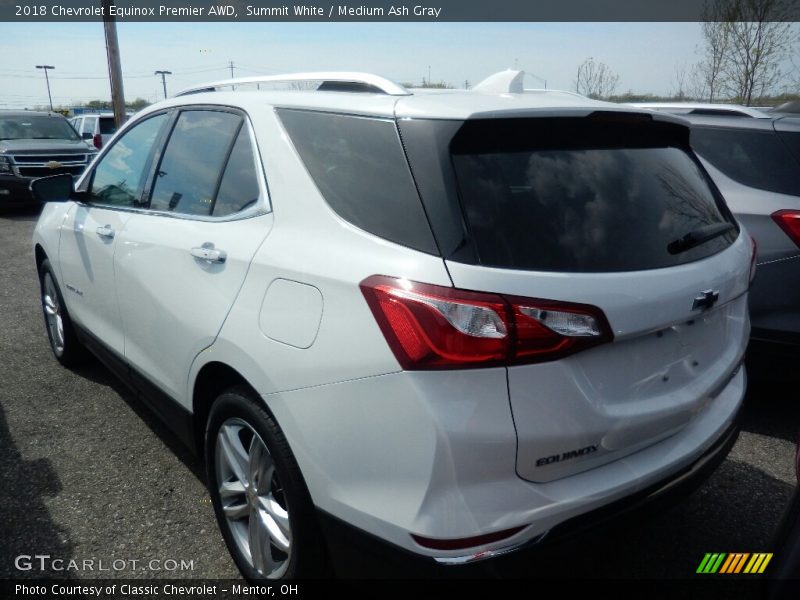 Summit White / Medium Ash Gray 2018 Chevrolet Equinox Premier AWD