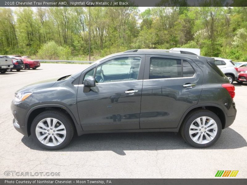 Nightfall Gray Metallic / Jet Black 2018 Chevrolet Trax Premier AWD