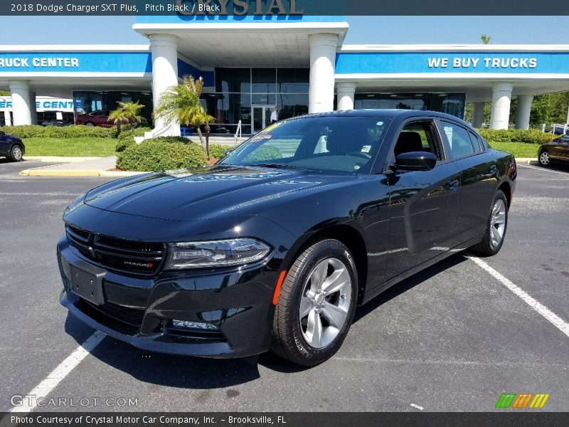 Pitch Black / Black 2018 Dodge Charger SXT Plus