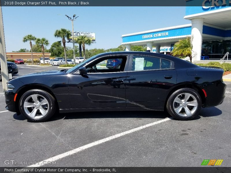 Pitch Black / Black 2018 Dodge Charger SXT Plus
