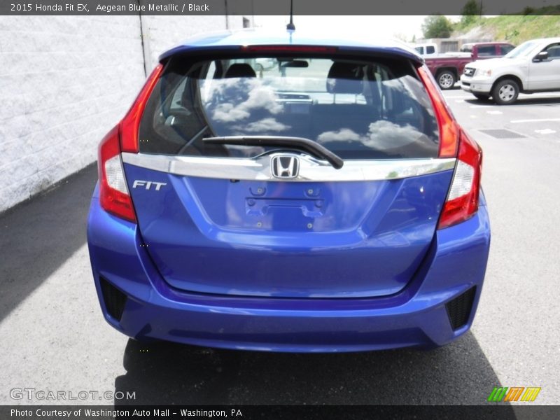 Aegean Blue Metallic / Black 2015 Honda Fit EX