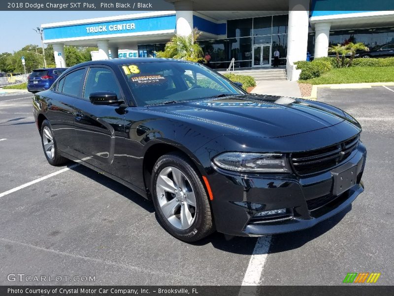 Pitch Black / Black 2018 Dodge Charger SXT Plus