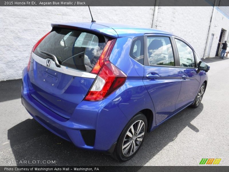 Aegean Blue Metallic / Black 2015 Honda Fit EX