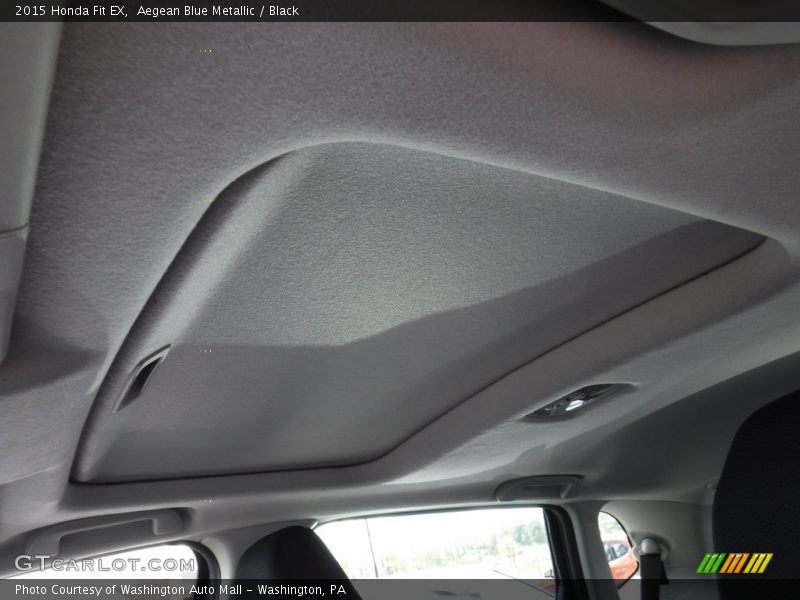 Aegean Blue Metallic / Black 2015 Honda Fit EX