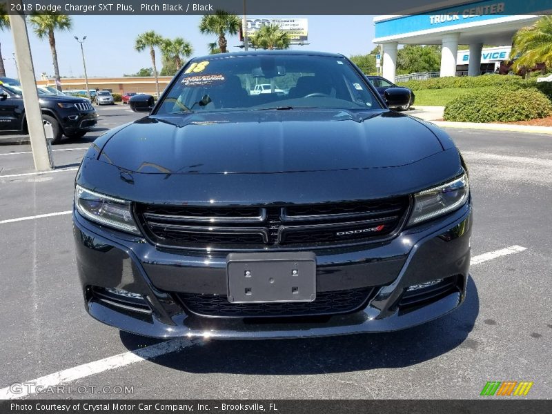 Pitch Black / Black 2018 Dodge Charger SXT Plus