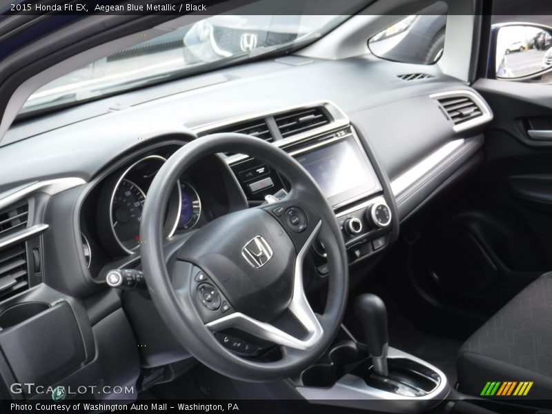 Aegean Blue Metallic / Black 2015 Honda Fit EX