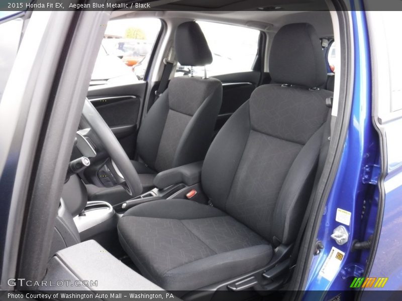 Aegean Blue Metallic / Black 2015 Honda Fit EX