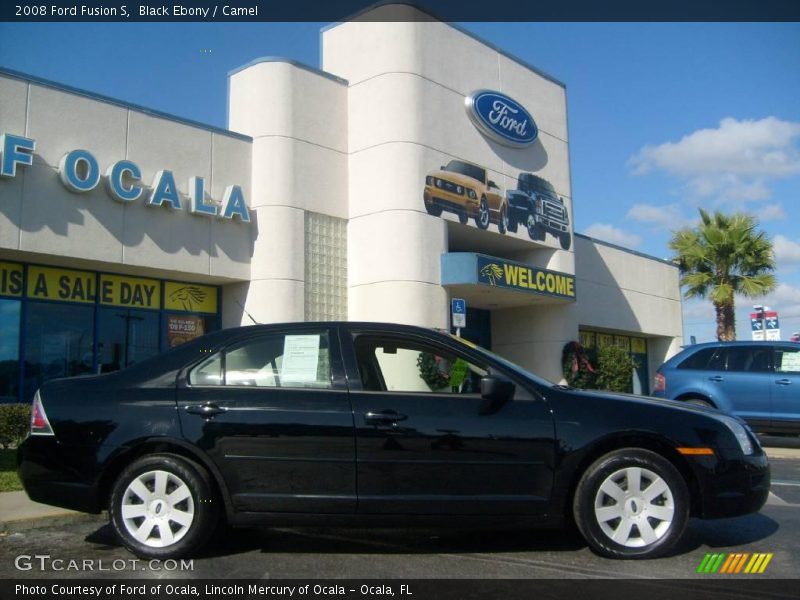 Black Ebony / Camel 2008 Ford Fusion S