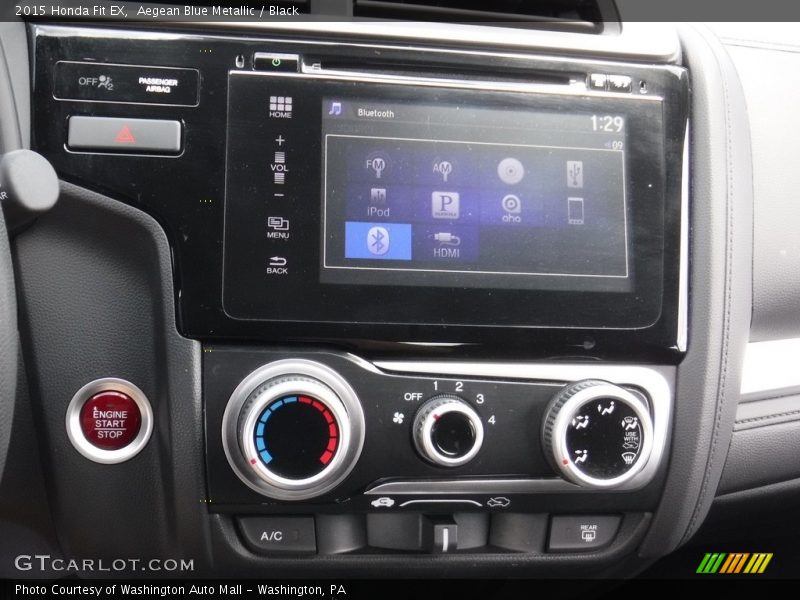 Aegean Blue Metallic / Black 2015 Honda Fit EX