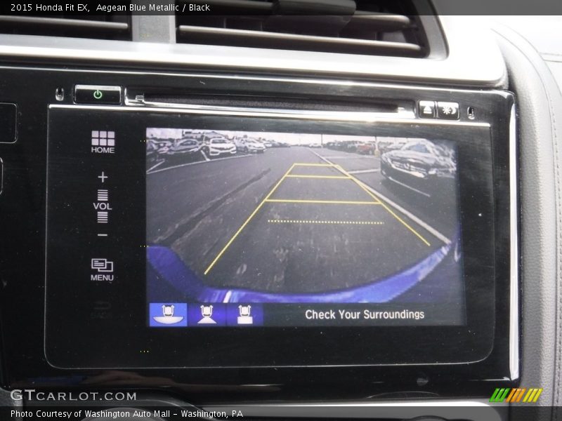 Aegean Blue Metallic / Black 2015 Honda Fit EX