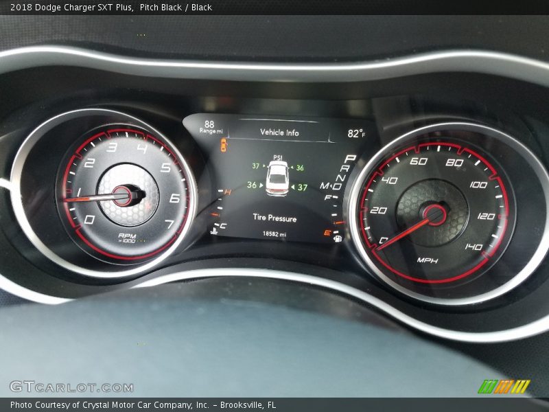 Pitch Black / Black 2018 Dodge Charger SXT Plus