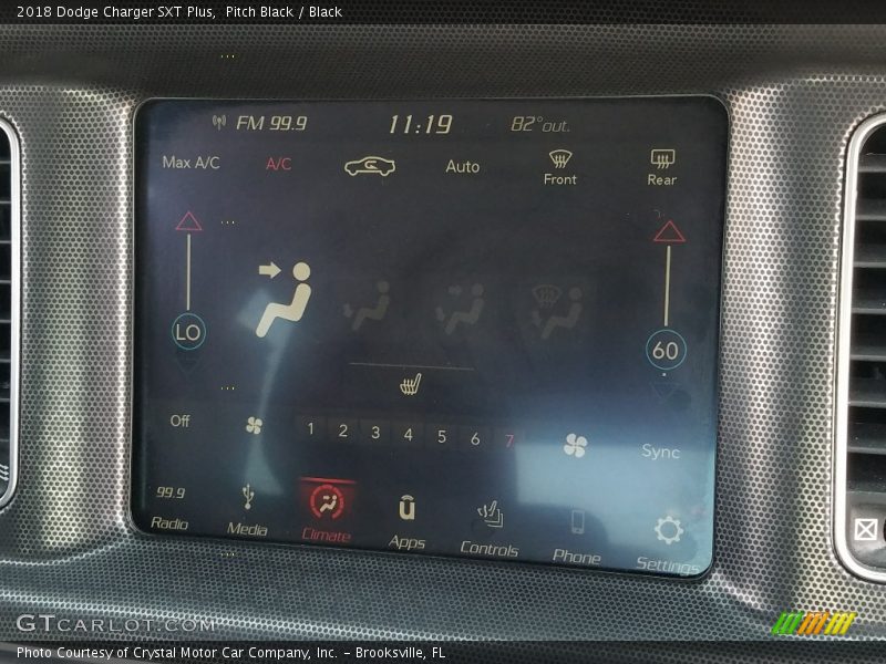 Pitch Black / Black 2018 Dodge Charger SXT Plus