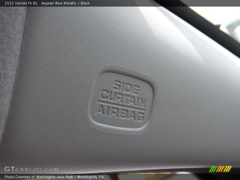 Aegean Blue Metallic / Black 2015 Honda Fit EX
