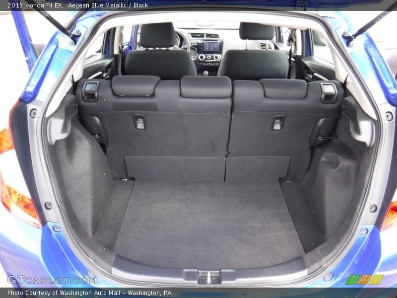 Aegean Blue Metallic / Black 2015 Honda Fit EX