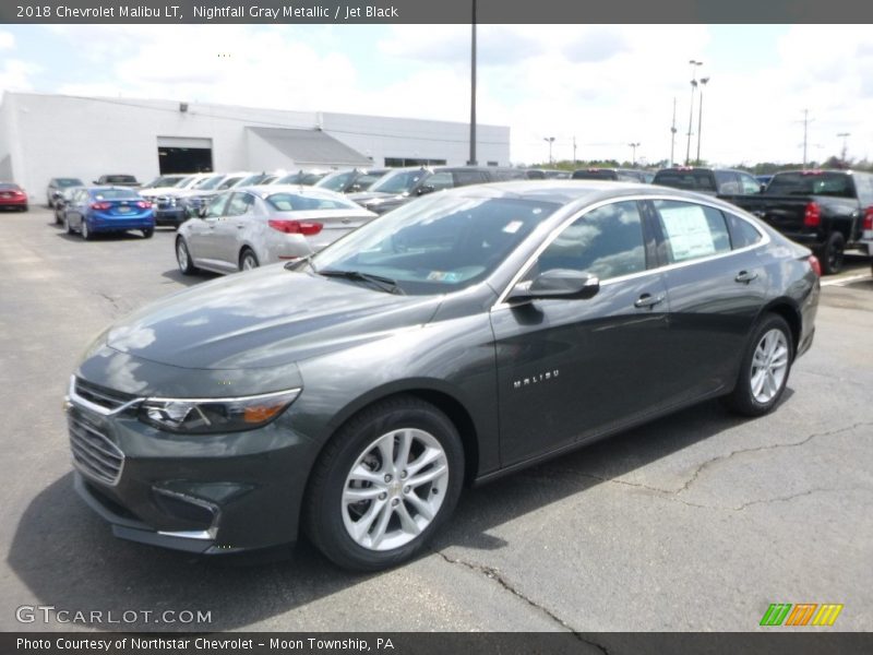 Nightfall Gray Metallic / Jet Black 2018 Chevrolet Malibu LT