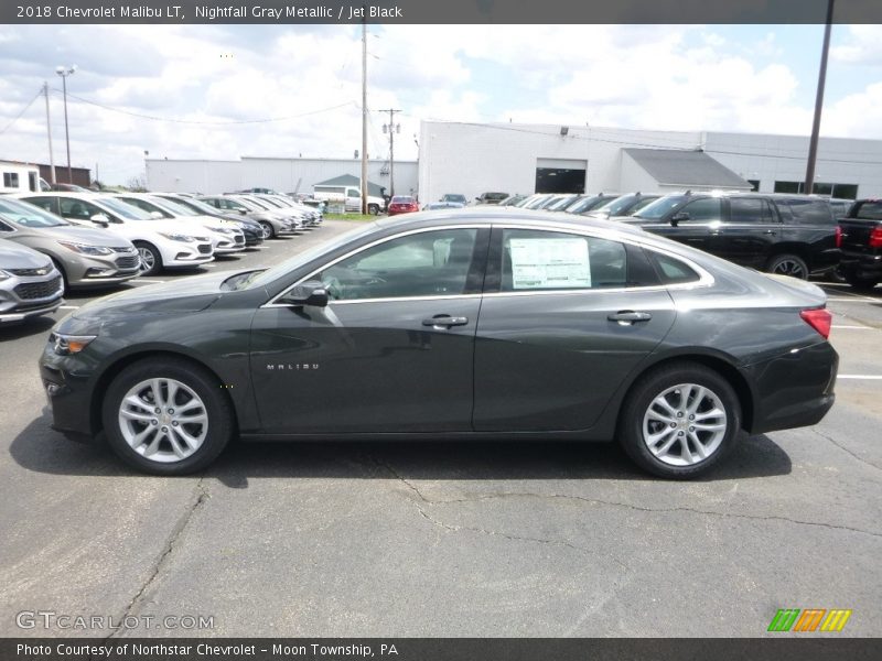 Nightfall Gray Metallic / Jet Black 2018 Chevrolet Malibu LT