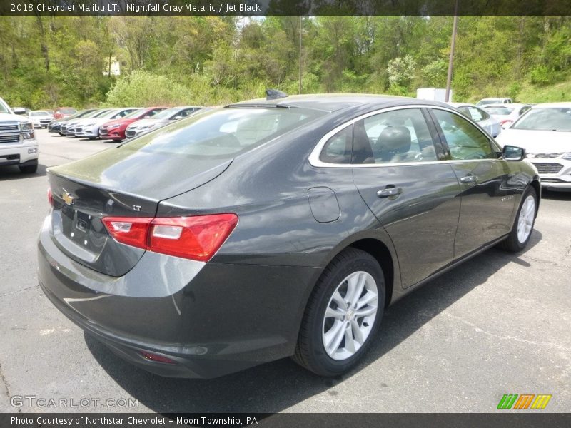 Nightfall Gray Metallic / Jet Black 2018 Chevrolet Malibu LT