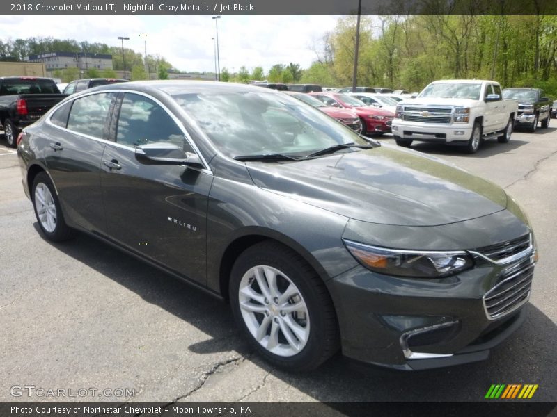 Nightfall Gray Metallic / Jet Black 2018 Chevrolet Malibu LT