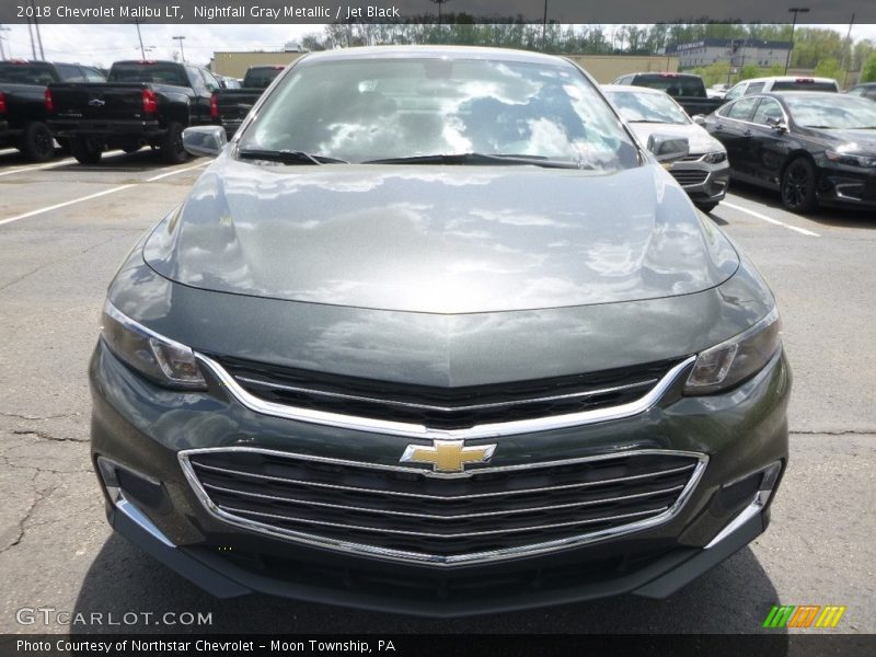 Nightfall Gray Metallic / Jet Black 2018 Chevrolet Malibu LT