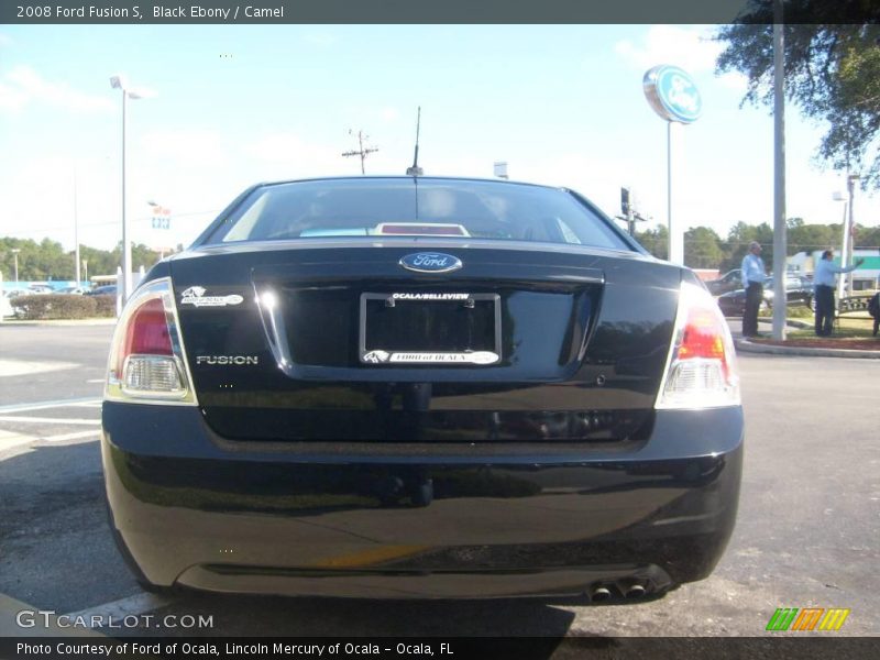 Black Ebony / Camel 2008 Ford Fusion S
