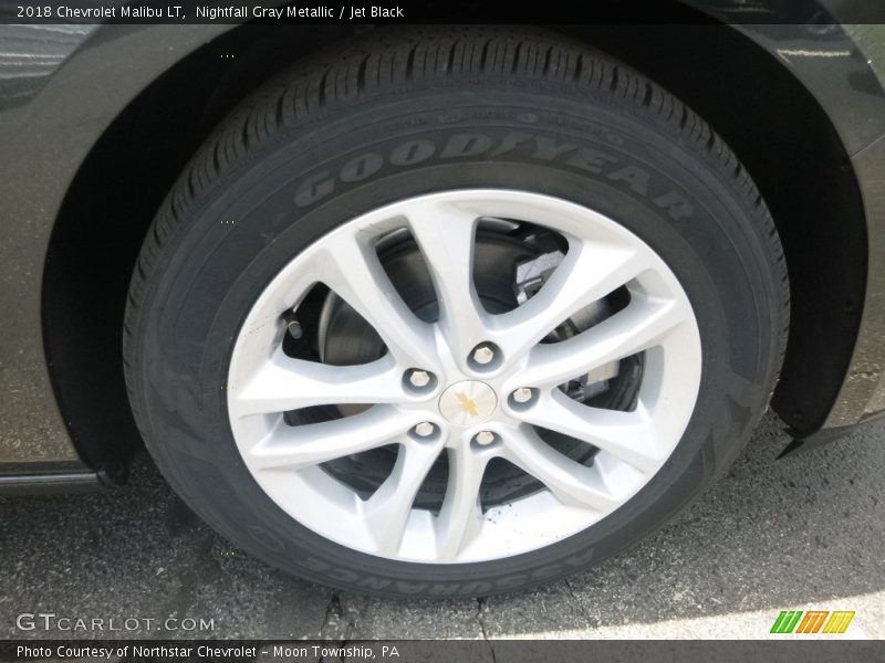 Nightfall Gray Metallic / Jet Black 2018 Chevrolet Malibu LT