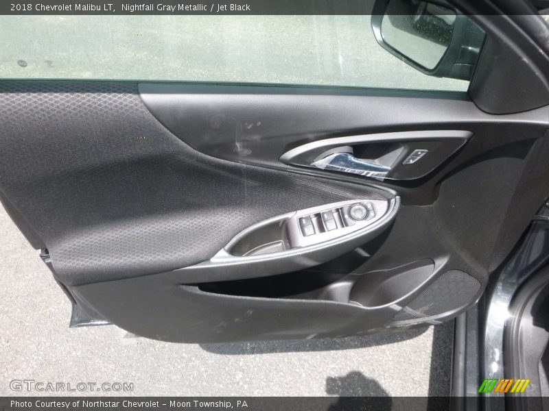 Nightfall Gray Metallic / Jet Black 2018 Chevrolet Malibu LT
