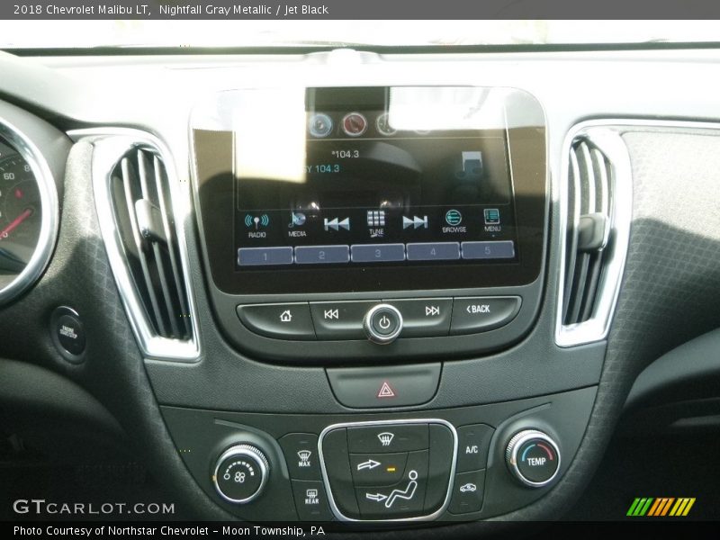 Nightfall Gray Metallic / Jet Black 2018 Chevrolet Malibu LT